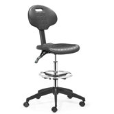 Height Adjustable Drafters Office Chair with Footring