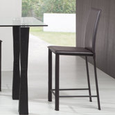 Arcane Leatherette Counter Chair in Espresso