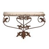 Metal and Wood Wall Shelf