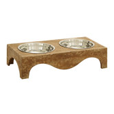 Pet World Pet Feeder with 2 Food Bowls