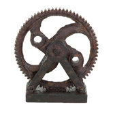 Industrial Style D&eacute;cor Rusted Gear