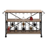 Bar on Wheels 18 Bottle Wine Rack