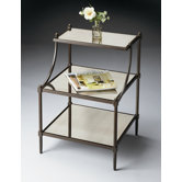 Metalworks 3 Tiered End Table