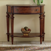Plantation Cherry Demilune Console Table