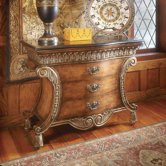 Connoisseur's 3 Drawer Chest with Fossil Stone Top