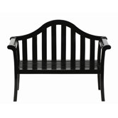 Camelback Entryway Wood Garden Bench