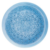 Aqua Vinca Birdbath