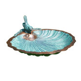 Scallop Shell Birdbath and Feeder