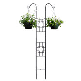 Square-on-Squares Double Pole Trellis