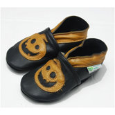 Jack-o-lantern Soft Sole Leather Baby Shoes