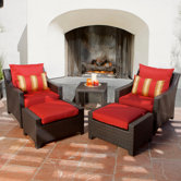 Cantina 5 Piece Deep Seating Group with Cushions