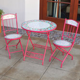 Jaded Rose Decorative 3 Piece Bistro Set
