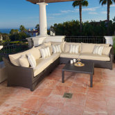 Slate 6 Piece Deep Seating Group with Cushions