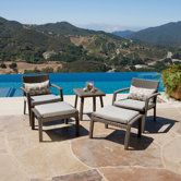 Bungalow 5 Piece Club Chair Seating Group