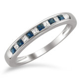 14k White Gold Princess-Cut Ring
