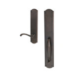 Entry Set Front Door Handle with Adams Lever