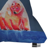 Clara Nilles Polarbear Blush Throw Pillow