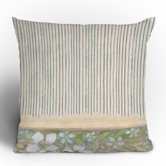 Cori Dantini Blue And White Stripes Throw Pillow