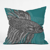 Valentina Ramos Beta Fish Throw Pillow