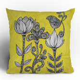 Valentina Ramos Green Garden Throw Pillow