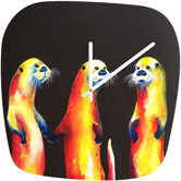 Clara Nilles Flaming Otters Clock