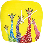 Clara Nilles Jellybean Giraffes Clock