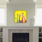 Clara Nilles Jellybean Giraffes Wall Art
