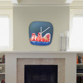 Clara Nilles Polarbear Blush Modern Clock