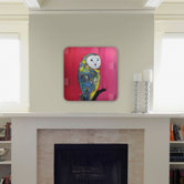 Clara Nilles Owl On Lipstick Wall Art