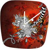 Iveta Abolina Wild Lilly Clock