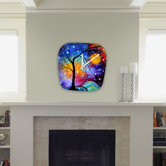 Madart Inc. Winter Sparkle Modern Clock