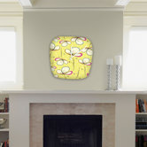 Rachael Taylor Floral Umbrellas Modern Clock