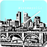 Bird Ave Minneapolis Custom Clock