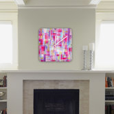 Jacqueline Maldonado Space Between Custom Clock