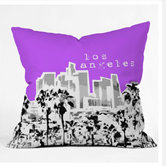 Bird Ave Los Angeles Throw Pillow