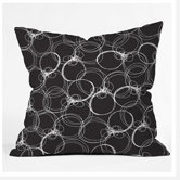 Rachael Taylor Circles Throw Pillow