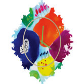 CayenaBlanca Big Flowers Clock
