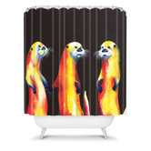 Clara Nilles Flaming Otters Shower Curtain