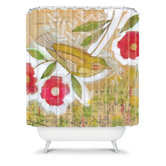 Cori Dantini Sweet Meadow Bird Shower Curtain