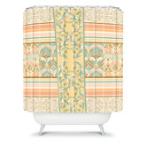 Jacqueline Maldonado Vintage Stripe Shower Curtain