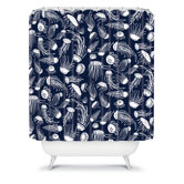 Jennifer Denty Jellyfish Shower Curtain
