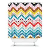 Khristian A Howell Nolita Chevrons Shower Curtain