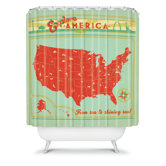 Anderson Design Group Explore America Shower Curtain