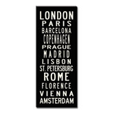 European Cities Sign Art
