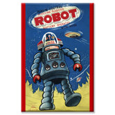 Remote Control Revolving Flashing Robot Canvas Wall Art