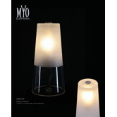 Cone 1 Light Mat Crystal Lamp in Chrome