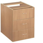 3 Drawer Fixed Pedestal