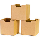 Cardboard Cubby Bins (Set of 3)