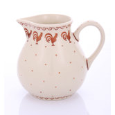 Country Rooster Hand-Decorated Big Jug