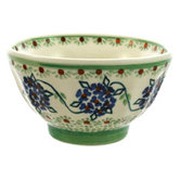 Green Floral 13.97cm Hand-Decorated French Bowl